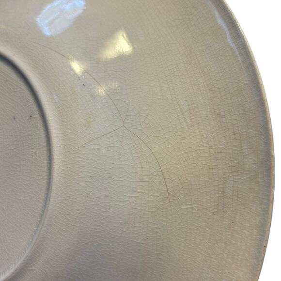 Niagara Falls souvenir plate vintage ceramic porcelain rolled rim flow blue FLAW - Picture 2 of 13